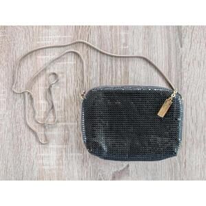 Whiting & Davis International Metallic Mesh Crossbody Bag Evening Formal